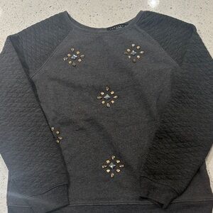 Sanctuary - Gray Quilted Sweatshirt -size XS - grey